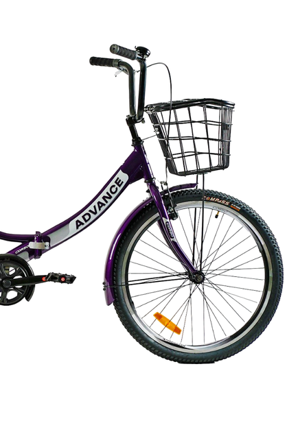 Велосипед міський Corso Advance 24" рама 14" фіолетовий складний AD-24198 - Фото 7 Велосипед міський Corso Advance 24" рама 14" фіолетовий складний AD-24198 - зображення 7