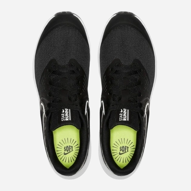 Buty sportowe chłopięce na rzepy Nike Star Runner 2 (GS) AQ3542-001 35.5 Czarne (193146206211) - obraz 5