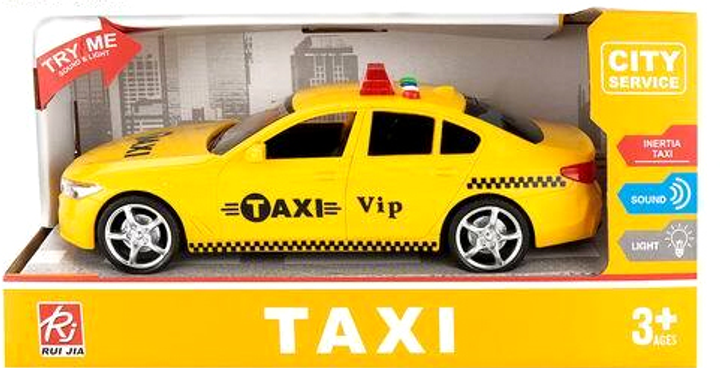 Машина таксі Maksik зі світлом і звуком (6920178893911) - зображення 1