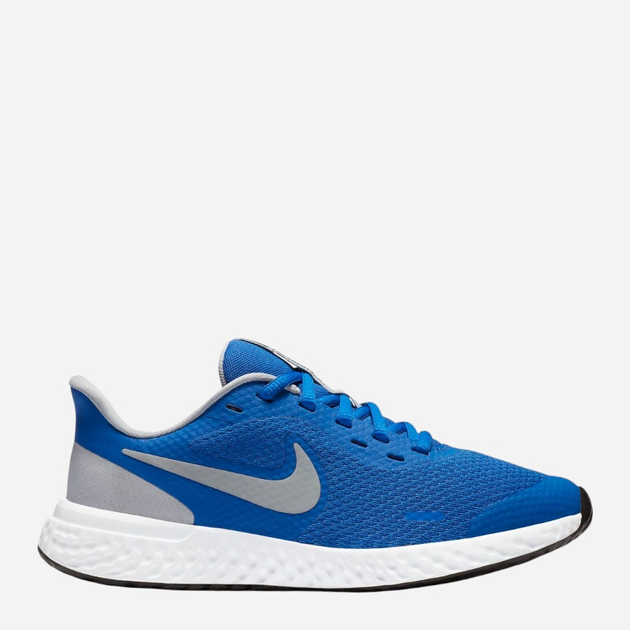 Buty sportowe chłopięce na rzepy Nike Revolution 5 (GS) BQ5671-403 38 Niebieskie (194499362975) - obraz 1