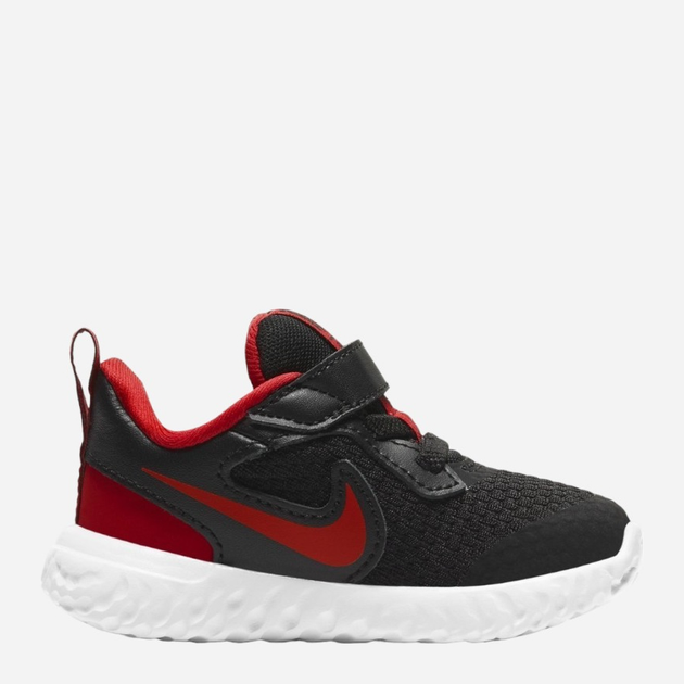 Buty sportowe dziecięce dla dziewczynki na rzepy Nike Revolution 5 (TDV) BQ5673-017 21 Czarne (194499442554) - obraz 4