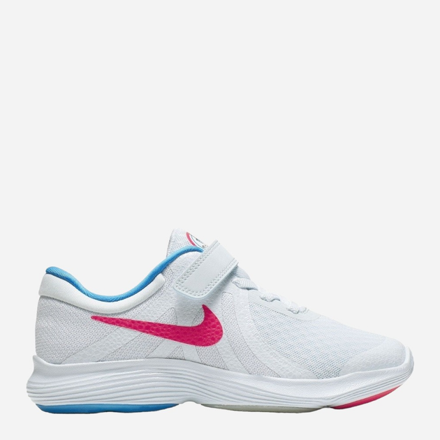 Buty sportowe dziecięce dla dziewczynki na rzepy Nike Revolution 4 Heat Chk PSV CI5537-400 28 Białe (192502909308) - obraz 1