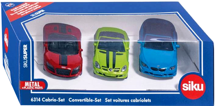 Zestaw samochodów Siku Super Kabriolety 3 szt (4006874063147) - obraz 1