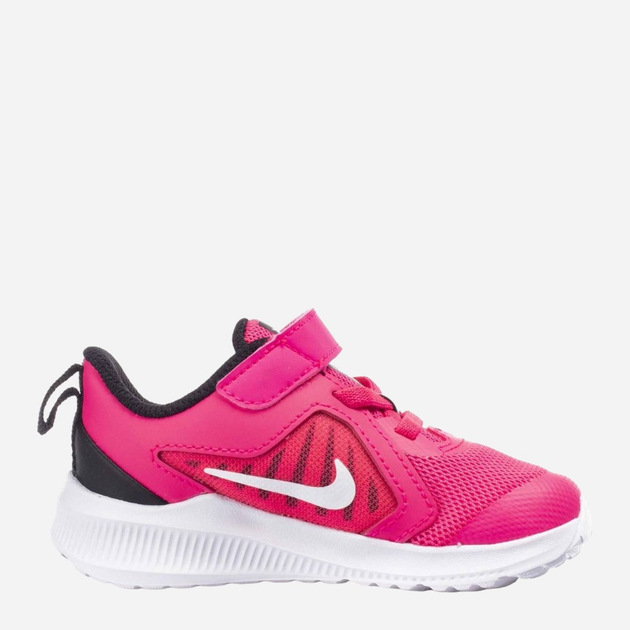 Buty sportowe dziecięce dla dziewczynki na rzepy Nike Downshifter 10 (TDV) CJ2068-601 22 Różowe (194496216998) - obraz 1