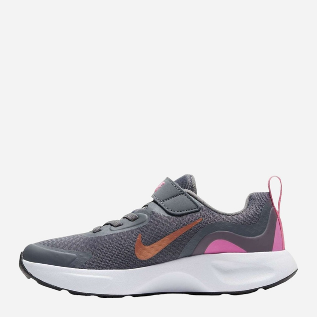 Buty sportowe dziecięce dla dziewczynki na rzepy Nike Wearallday (PS) CJ3817-006 31.5 Szare (194499458838) - obraz 2