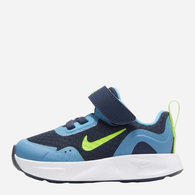 Buty sportowe chłopięce na rzepy Nike Wearallday (TD) CJ3818-400 21 Niebieskie (194499459439) - obraz 2