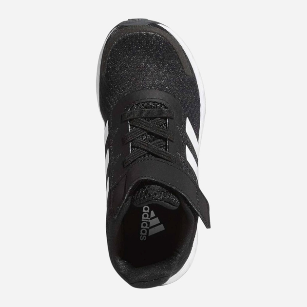 Buty sportowe chłopięce na rzepy adidas Duramo Sl C FX7314 30.5 Czarne z białym (4062063411281) - obraz 4