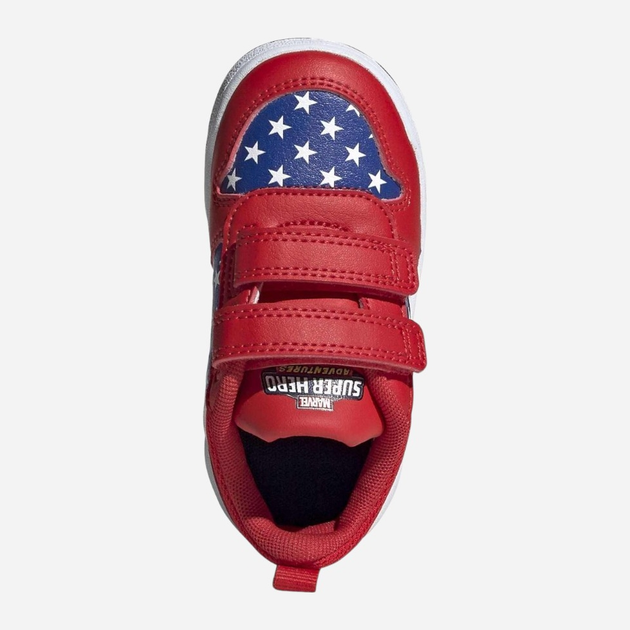 Buty sportowe chłopięce na rzepy adidas Tensaur I FY9193 24 Czerwone z niebieskim (4062065929241) - obraz 3