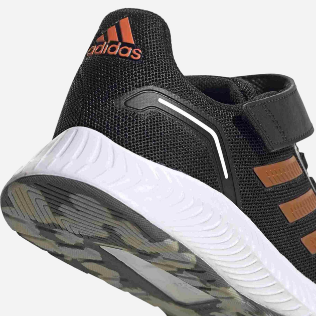 Buty sportowe chłopięce na rzepy adidas Runfalcon 2.0 C FZ0116 28.5 Czarne z brązowym (4064036736773) - obraz 5