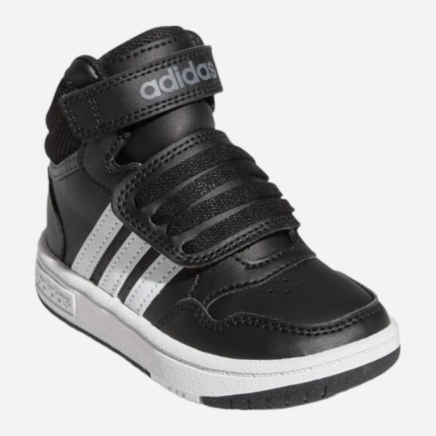 Дитячі високі кросівки для хлопчика Adidas Hoops Mid 3.0 Aс I GW0408 23 Чорні (4065418424530) - зображення 2