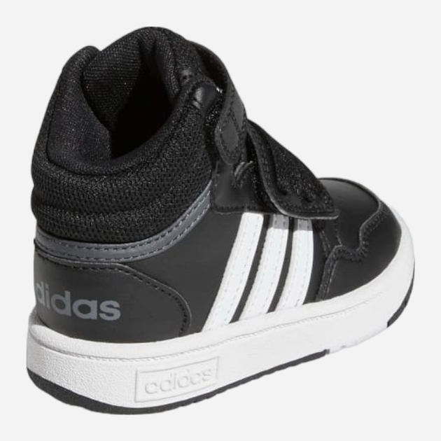 Buty sportowe chłopięce na rzepy za kostkę adidas Hoops Mid 3.0 AC I GW0408 26 Czarne (4065418424516) - obraz 4