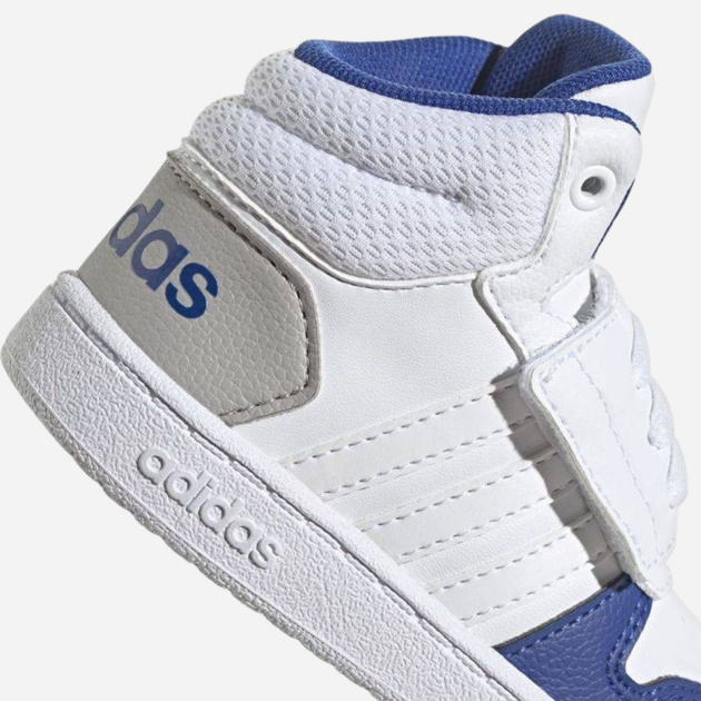 Дитячі високі кросівки для хлопчика adidas Hoops Mid 2.0 I GW4838 25 Білі (4064049362754) - зображення 6