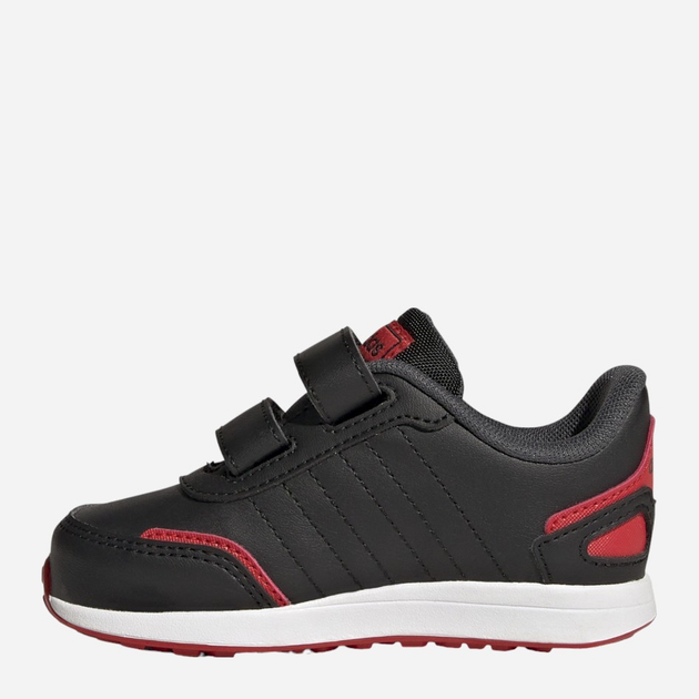 Дитячі кросівки для хлопчика adidas Vs Switch 3 Cf I GW6607 24 Чорні з білим і червоним (4065426096866) - зображення 3