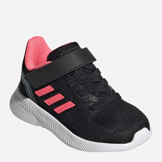 Buty sportowe dziecięce dla dziewczynki na rzepy Adidas Runfalcon 2.0 I GX5942 22 Czarne (4065419284188) - obraz 2