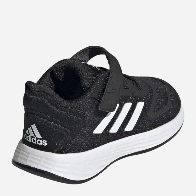 Buty sportowe chłopięce na rzepy adidas Duramo 10 El I GZ0652 21 Czarne (4065418245708) - obraz 4