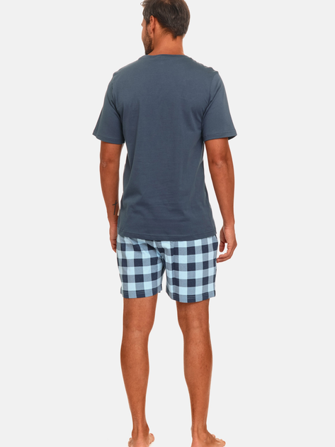 Піжама (футболка + шорти) чоловіча бавовняна Doctor Nap PMB.4416 M Синя (5901592701182) - зображення 2