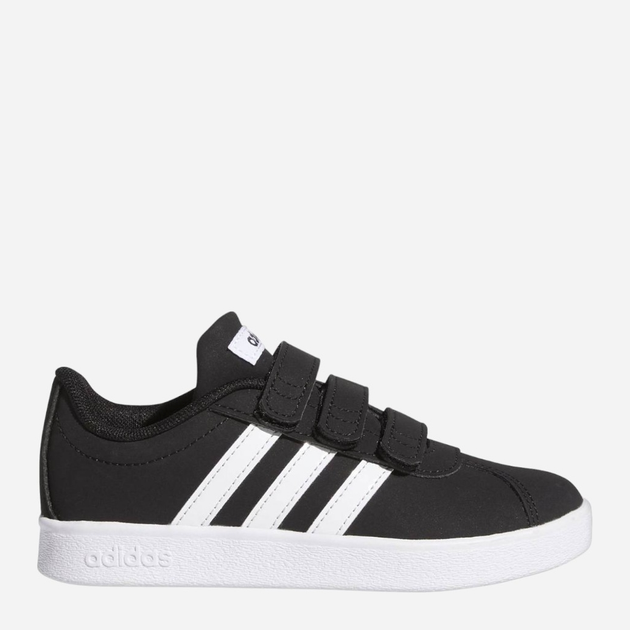 Tenisówki chłopięce na rzepy adidas Vl Court 2.0 Cf C GZ3324 29 Czarne (4065419425727) - obraz 1