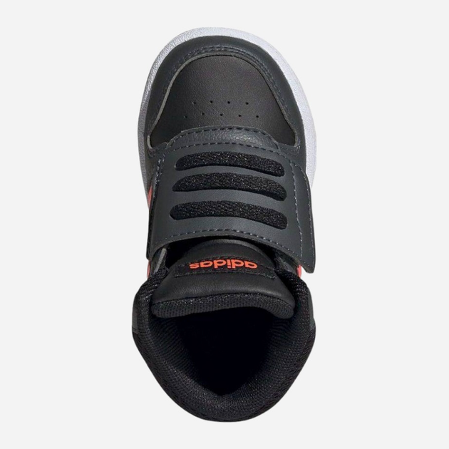 Дитячі високі кросівки для хлопчика adidas Hoops Mid 2.0 I GZ7780 22 Чорні (4064049358993) - зображення 5