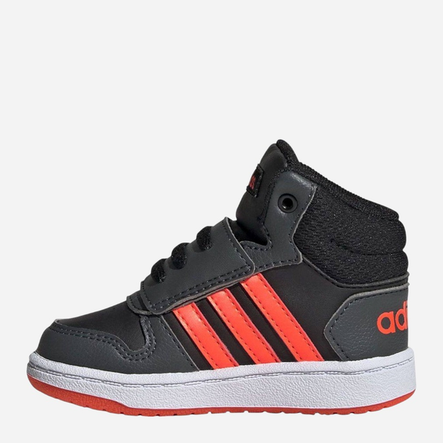 Buty sportowe chłopięce na rzepy za kostkę adidas Hoops Mid 2.0 I GZ7780 23 Czarne (4064049362631) - obraz 3