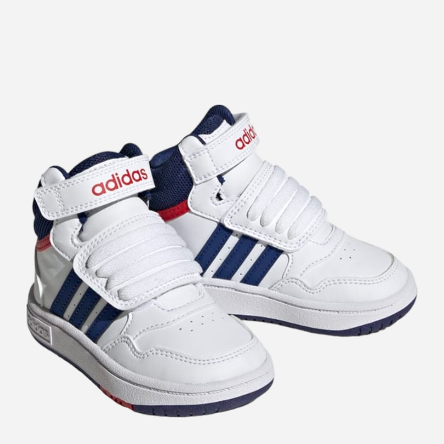 Дитячі високі кросівки для хлопчика Adidas Hoops Mid 3.0 Aс I GZ9650 22 Білі (4066746091975) - зображення 2