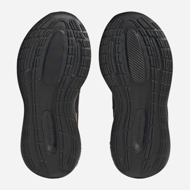 Buty sportowe chłopięce na rzepy adidas Runfalcon 3.0 K HP5839 38 Czarne z pomarańczowym (4066749921576) - obraz 5