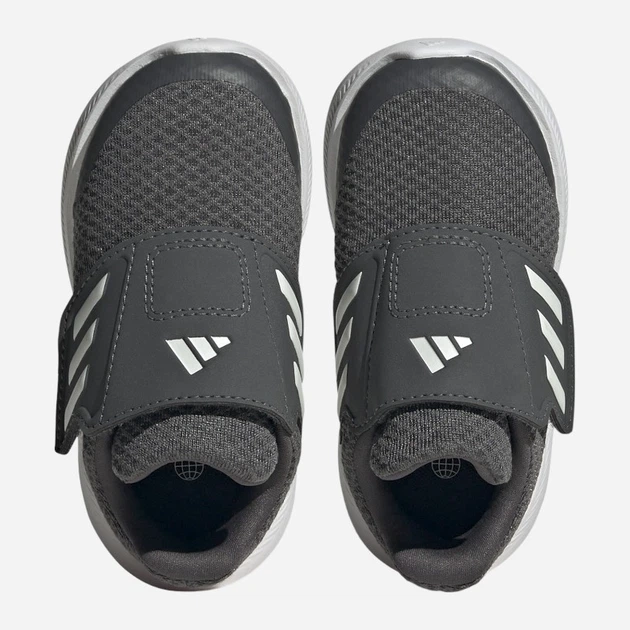 Buty sportowe dziecięce dla dziewczynki na rzepy adidas Runfalcon 3.0 AC I HP5859 23 Szare (4066749848651) - obraz 4