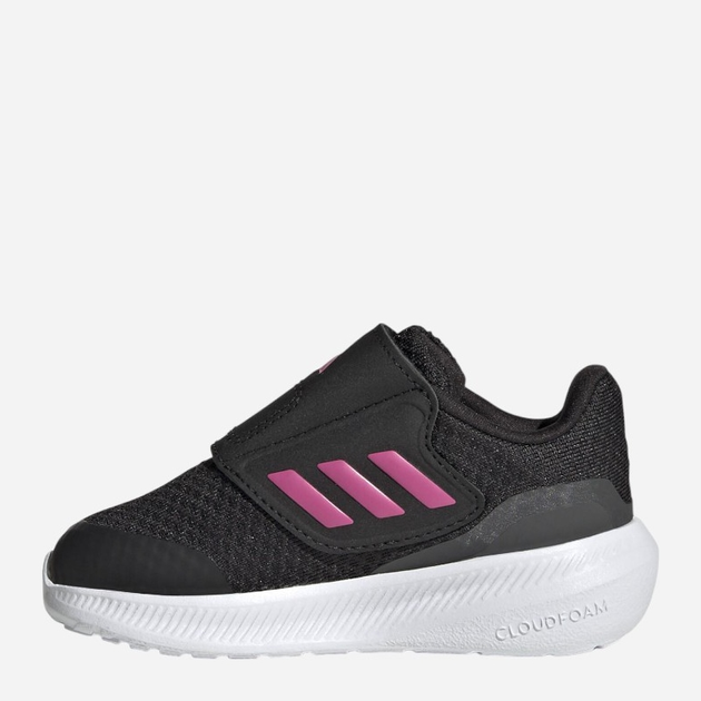 Buty sportowe dziecięce dla dziewczynki na rzepy Adidas Runfalcon 3.0 AC I HP5862 22 Czarne (4066749852429) - obraz 2