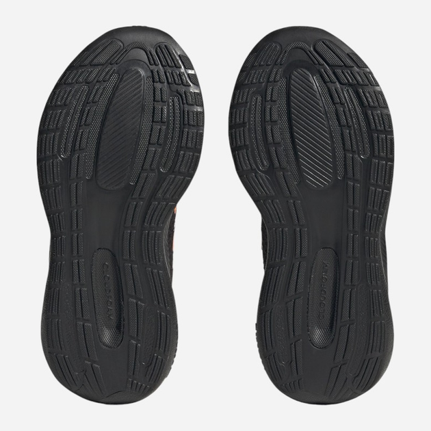 Buty sportowe chłopięce na rzepy adidas Runfalcon 3.0 El K HP5870 28.5 Czarne z pomarańczowym (4066749883331) - obraz 5