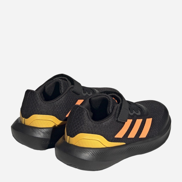 Підліткові кросівки для хлопчика adidas Runfalcon 3.0 El K HP5870 37.5 Чорні з помаранчевим (4066749883294) - зображення 3
