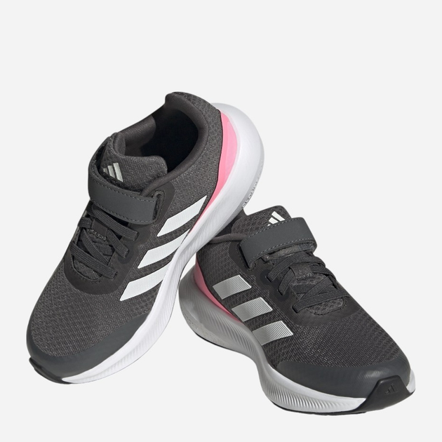 Дитячі кросівки для дівчинки adidas Runfalcon 3.0 El K HP5873 28 Темно-сірі (4066749887131) - зображення 6