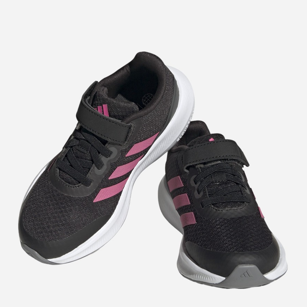 Buty sportowe dziecięce dla dziewczynki na rzepy adidas Runfalcon 3.0 El K HP5875 30.5 Czarne (4066749875619) - obraz 6