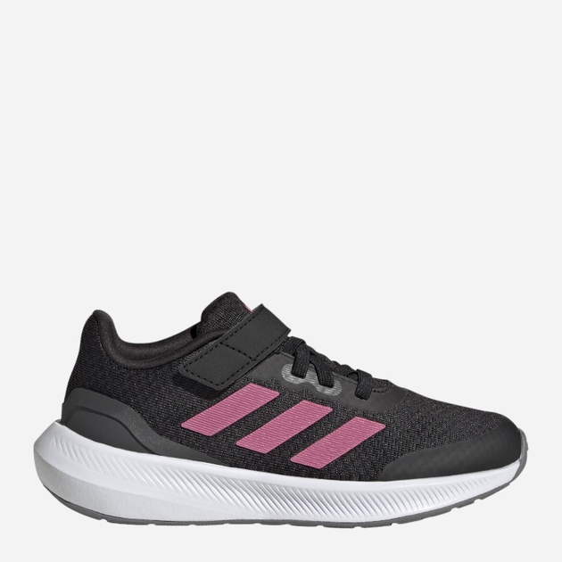 Buty sportowe młodzieżowe dla dziewczynki na rzepy adidas Runfalcon 3.0 El K HP5875 35 Czarne (4066749875657) - obraz 1