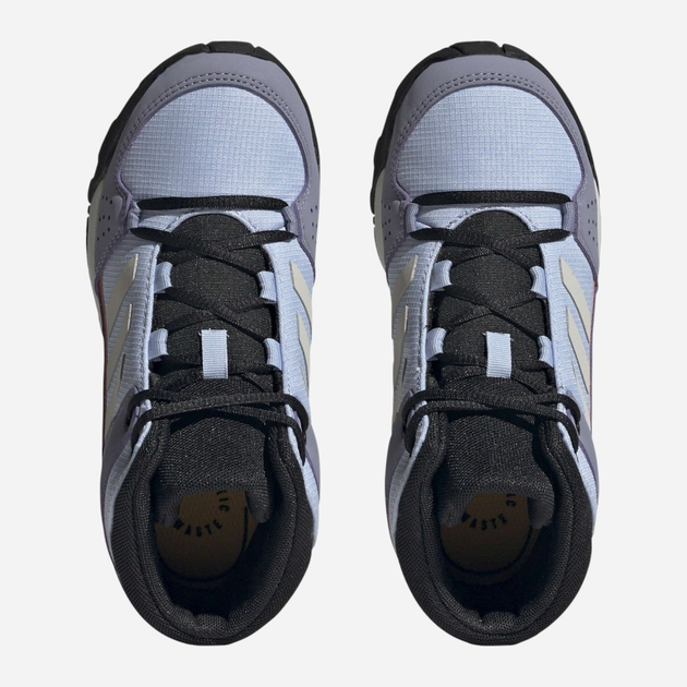 Підліткові високі трекінгові кросівки для хлопчика Adidas Terrex Hyperhiker Mid K HQ5821 39.5 Блакитні (4066749345280) - зображення 4