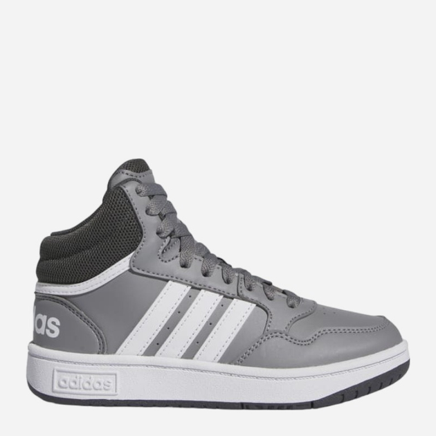 Підліткові високі кросівки для хлопчика adidas Hoops 3.0 Mid K IF2721 36 Сірі (4066756547349) - зображення 1