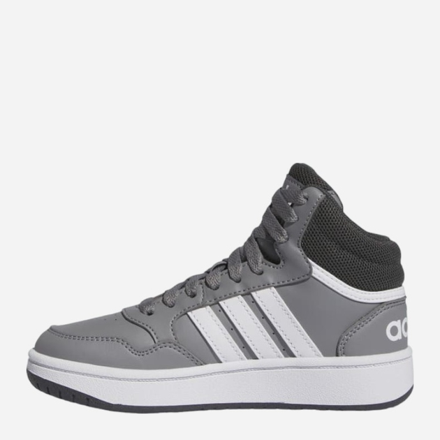 Підліткові високі кросівки для хлопчика adidas Originals Hoops 3.0 Mid K IF2721 38.5 Сірі (4066756547417) - зображення 3
