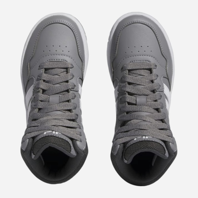 Підліткові високі кросівки для хлопчика adidas Hoops 3.0 Mid K IF2721 38 Сірі (4066756547318) - зображення 5