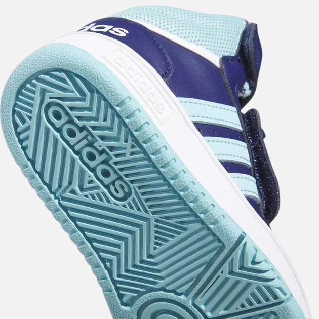 Дитячі високі кросівки для хлопчика adidas Hoops Mid 3.0 Aс I IF5314 21 Cині (4066756636876) - зображення 5