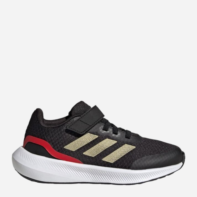 Buty sportowe chłopięce na rzepy Adidas Runfalcon 3.0 El K IG5384 37.5 Czarne (4066755599387) - obraz 1