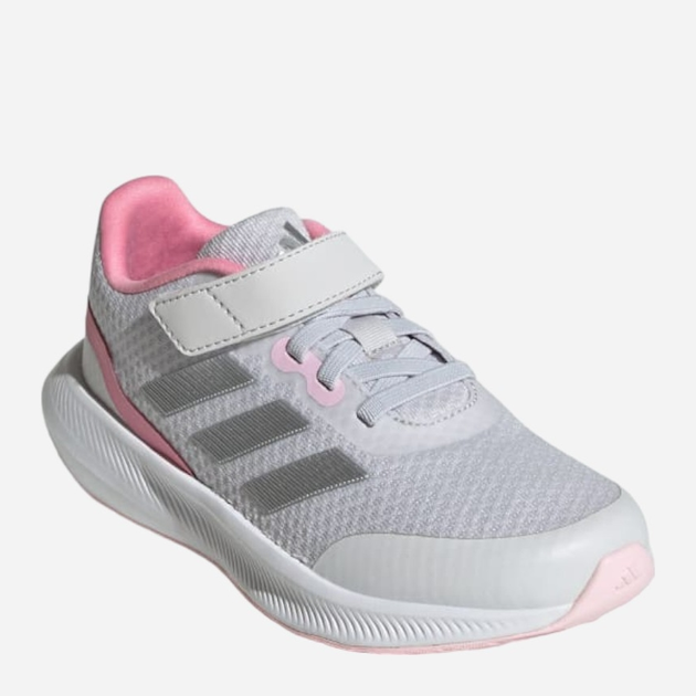 Buty sportowe młodzieżowe dla dziewczynki na rzepy Adidas Runfalcon 3.0 El K IG7278 38.5 Szare (4066756294540) - obraz 2