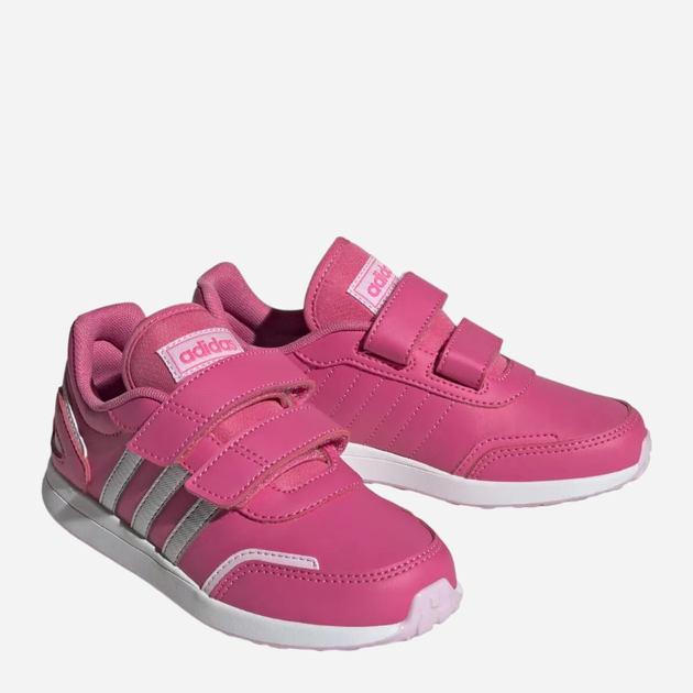Buty sportowe dziecięce dla dziewczynki na rzepy Adidas Vs Switch 3 Cf C IG9641 30.5 Różowe (4066755736140) - obraz 2
