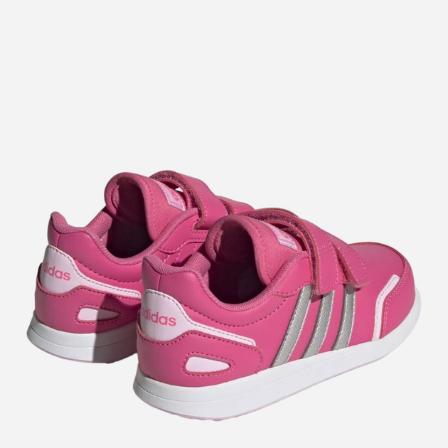 Дитячі кросівки для дівчинки adidas Vs Switch 3 Cf С IG9641 34 Темно-рожеві з сріблястим (4066755736058) - зображення 4