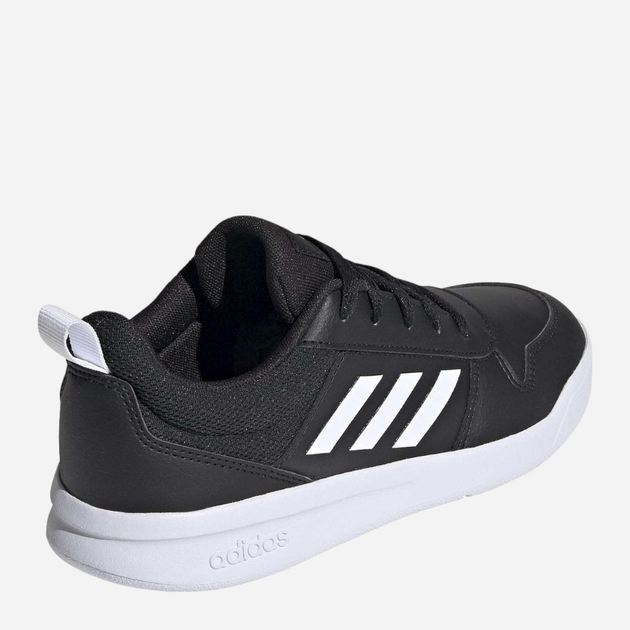 Buty sportowe chłopięce na rzepy adidas Tensaur K S24036 28.5 Czarne z białym (4064044564665) - obraz 4