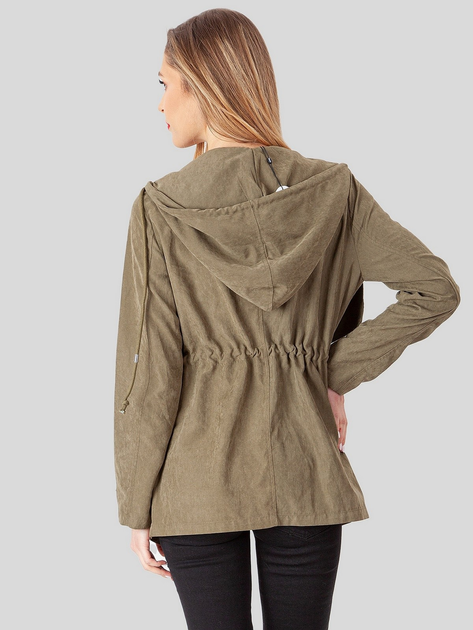 Куртка демісезонна подовжена жіноча PERSO BLE206000F XL Зелена (5908312936756) - зображення 2
