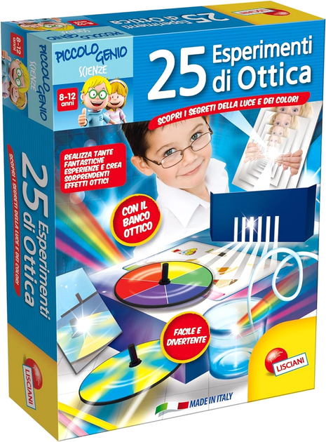 Набір для наукових експериментів Lisciani Маленький геній Оптика 25 експериментів (8008324050826) - зображення 1