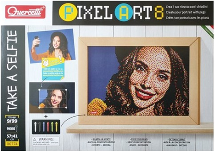 Мозаїка Quercetti Pixel Art 8 Take A Selfie 9600 деталей (8007905007747) - зображення 1