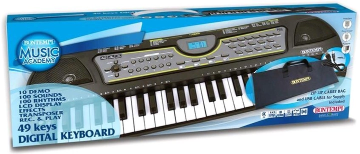 Електронна клавіатура Bontempi Music Academy 49 клавіш (0047663333458) - зображення 2