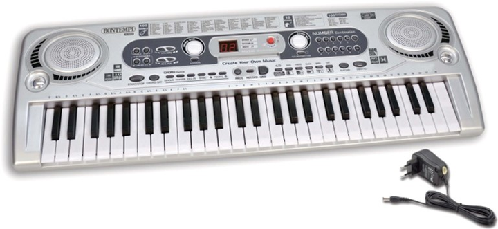Organy elektroniczne Bontempi Music Academy 54 klawiszy Szary (0047663555737) - obraz 2