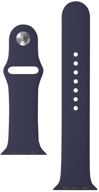 Pasek Xqisit Silicone Strap do Apple Watch 38/40 mm Blue (4029948093512) - obraz 1