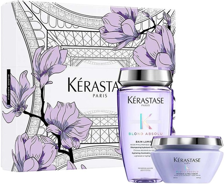 Zestaw do pielęgnacji włosów Kerastase Blond Absolu Intense Bain Lumiere szampon 250 ml + Maska ultra-violet 200 ml (3474637144319) - obraz 1