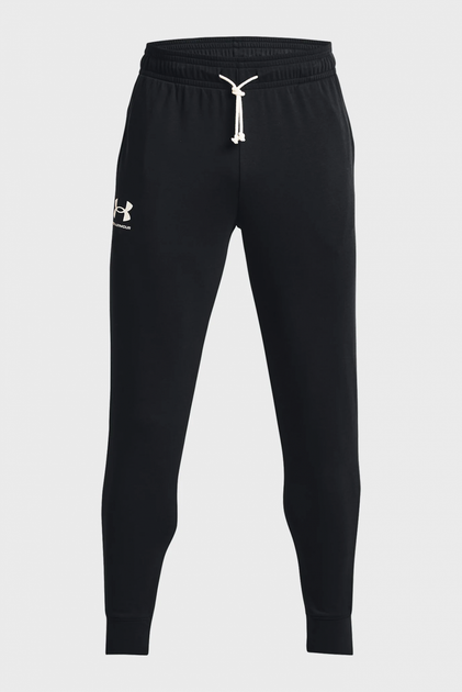 Спортивні штани Under Armour UA Rival Terry Jogger S Чорний 1380843-001 - изображение 5